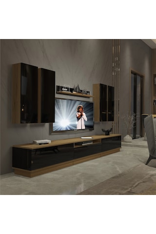 Decoraktiv Trendstyle 8ds Mdf Tv Ünitesi Tv Sehpası Pera - Siyah