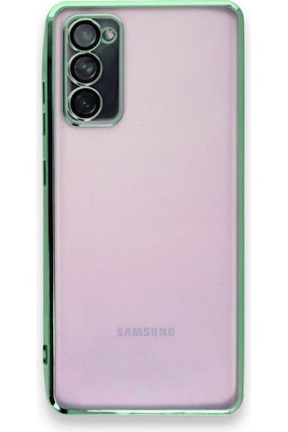 Tedar Samsung Galaxy Uyumlu S20 Fe Kılıf Razer Lensli Silikon - Yeşil Najmaddin standart