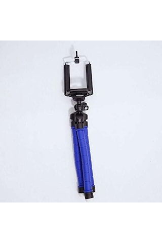 Esnek Ahtapod Tripod Telefon Tutucu Mavi