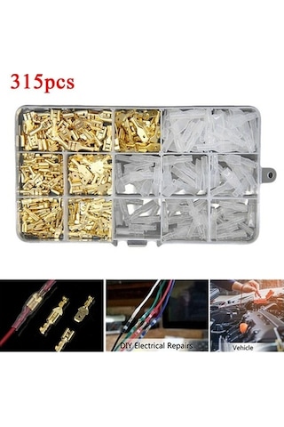 Novahub Pabuçlar Konnektörler Elektrik Kablo Terminalleri Sıkma Seti 315 Adet Kablo Küreği