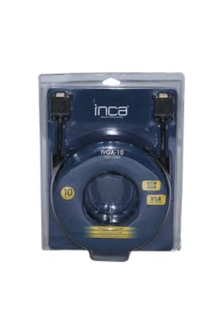 Inca Ivga-10 10Mt Vga Kablo Altın Uçlu Blister