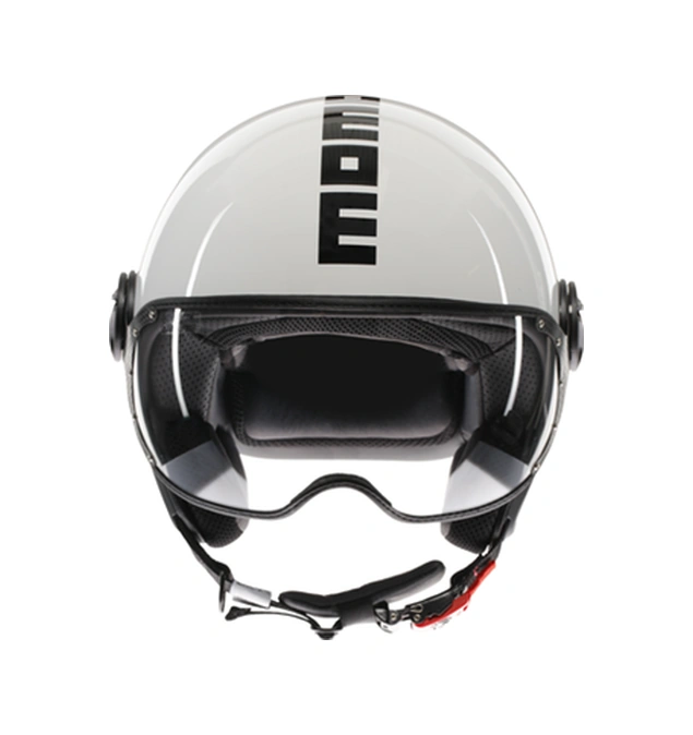 MomoDesign FGTR Classıc Mono Açık Kask Beyaz Siyah