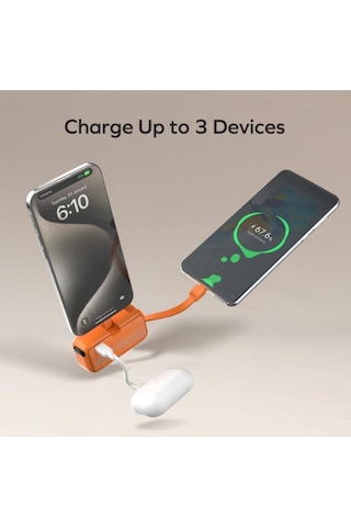 Momax 1-power Mini 3 İn 1 Usb-c 5000mah Powerbank Yeşil