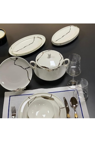 Leggno Chester Premium Silver Chep1001set24s 24 Parç. Yemek Tak