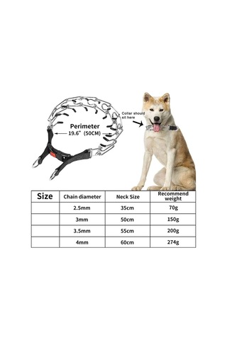 Leezsingköpek Çivili Tasma, Hızlı Çıkarılabilir Tokalı Ve Ayarlanabilir Uzunluğa Sahip Köpek Çimdik Eğitim Tasması-17