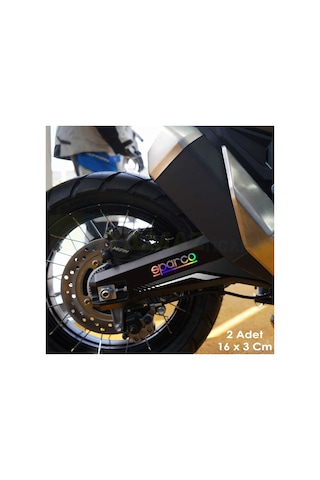 Sparco Hologram Oto Sticker Araba Motosiklet Cam Etiket 16 x 3 Cm