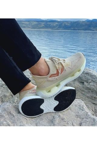 Dunlop 2357 Bej Air Yumuşak Taban Erkek Spor Ayakkabı AYKSAYAK-000519