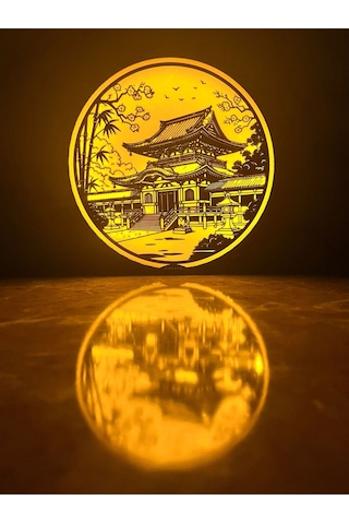 Nex Dekoratif Işık - Japon Tapınağı Antik Gümüş