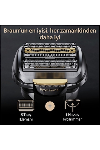 Braun Series 9 Pro+ 9577cc Islak & Kuru Tıraş Makinesi, Smartcare Merkezi, Powercase