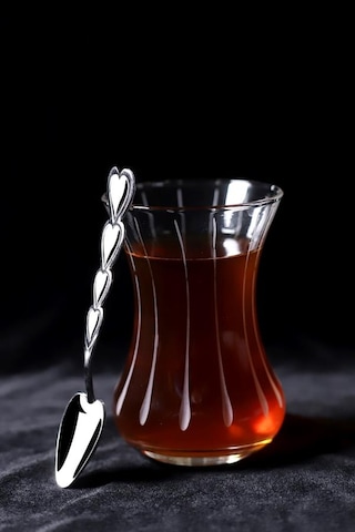 Elite Çay Kaşığı Kalp Model 6'Lı Paket Metal