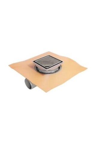 Hüppe Master V Yalıtımlı Noktasal Su Gideri, Seramik Uyumlu,10x10cm, Mat , 47h0026000000025