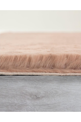 Jassrug Fuzzy Kürk Halı 80 x 150 Pudra