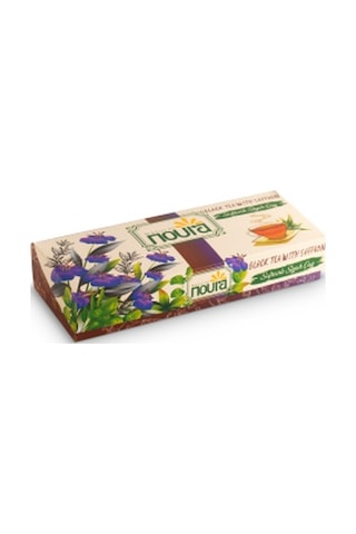 Noura Natural Bardak Poşet Safranlı Siyah Çay 10'lu