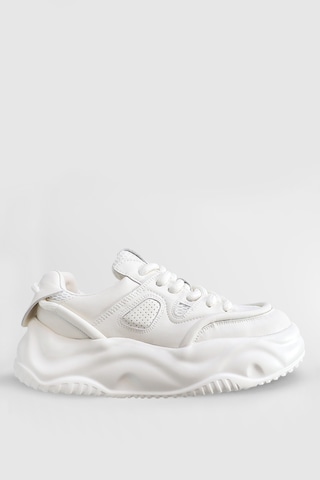 Lufian Gemba Kadın Sneaker Ayakkabı Beyaz Beyaz 121230021100500 Beyaz