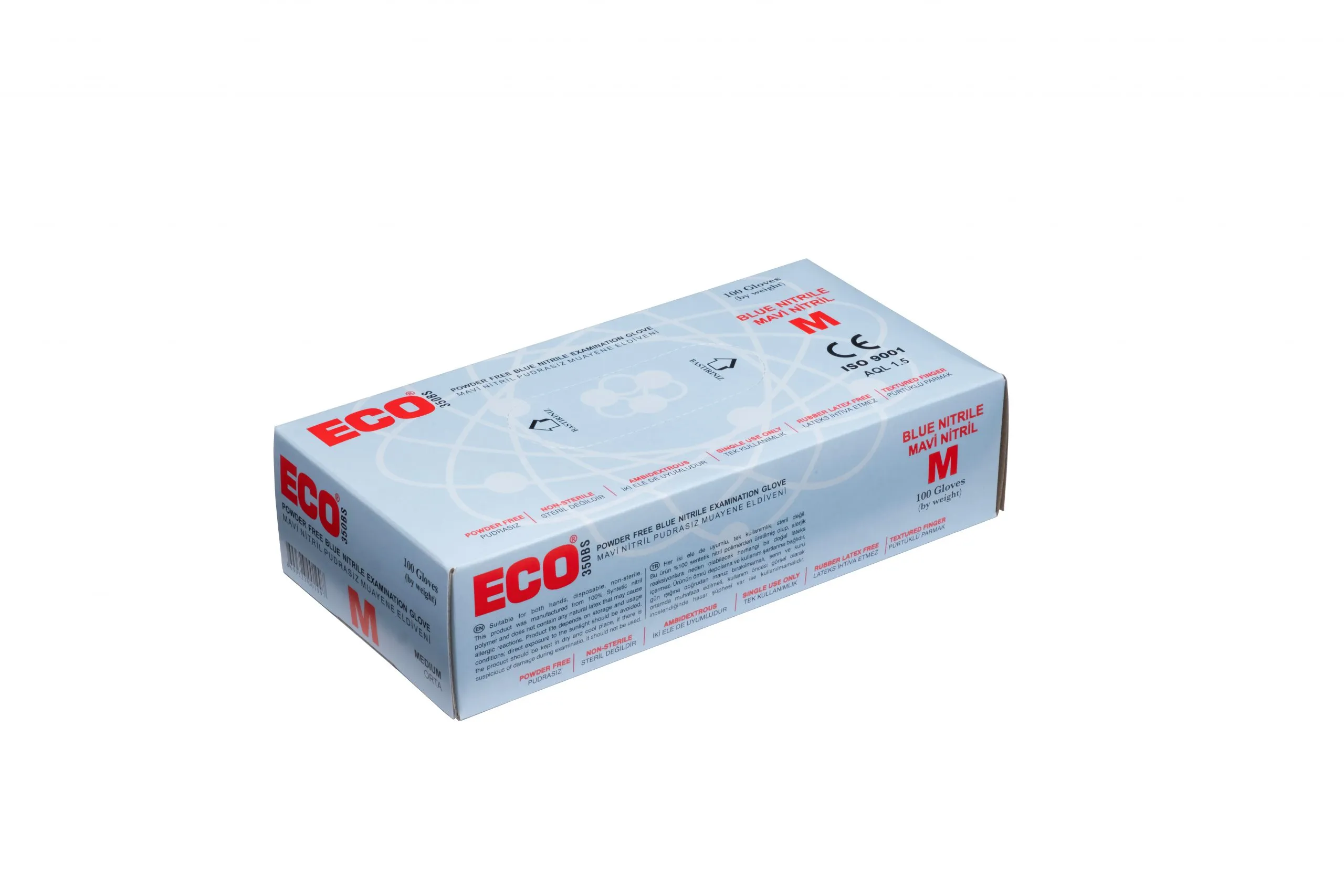 Eco Mavi Nitril Eldiven Medium M