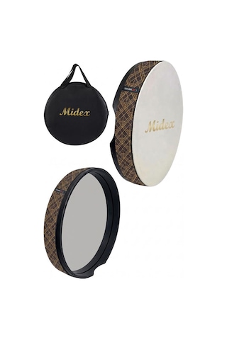 Midex Br-711x 10'lu Bendir Def Toptan Paket Akort Ayarlı El Tutma Oyuklu Çantalı