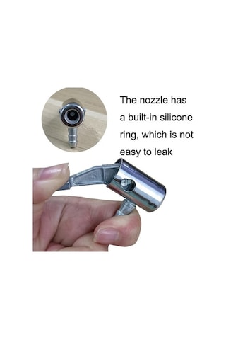 Fastbuy 2 Adet Araç Pompa Boru Bağlantısı, Lastik Ağız, Hızlı Bağlantı, Şişme Pompa Döndürme Aksesuarı Diğer