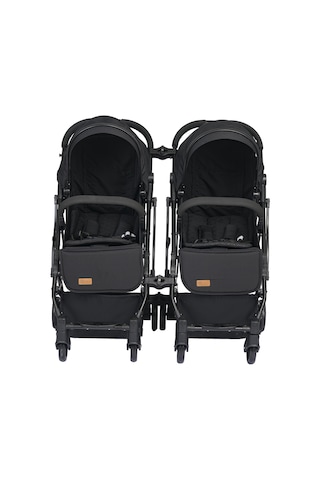 4 Baby Travel İkiz Bebek Arabası Black Drone Sky Kabin Sistem