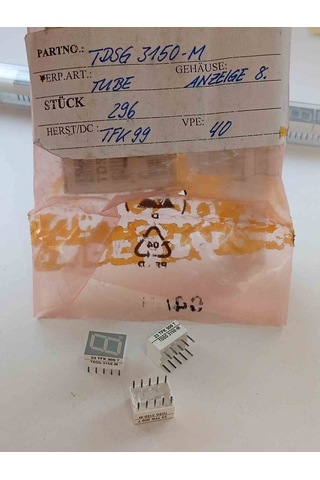 Tdsg-3150-m Yeşil 10mm Tfk Anot Display 4 Adet