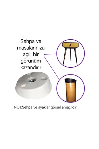 8 Adet Dereceli Ayak Tabanı Beyaz Mobilya Masa Sehpa Ayağı Bağlantı Aparatı Açılı Plastik