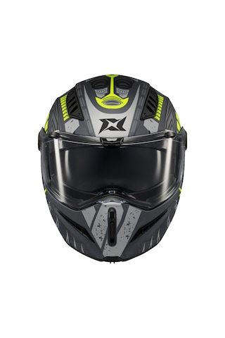 Ghostfighter Sv Boho C3 Gri Motosiklet Çene Açılır Kask Çok Renkli