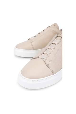 Tamer Tanca Erkek Hakiki Deri Bej Floter Sneakers & Spor Ayakkabı 1163 2526 Erk Ayk Y26 Bej Fltr