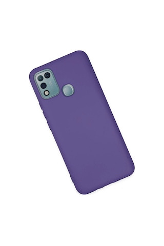 Gld-spt- Newface İnfinix Hot 10 Play Kılıf Nano İçi Kadife Silikon - Mor