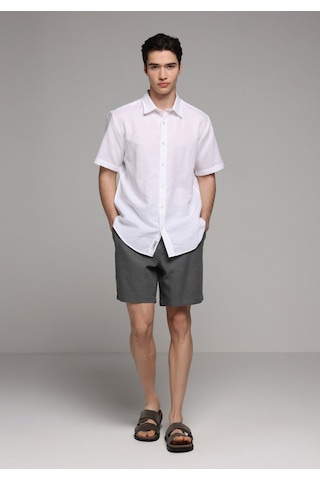 Colin's Colins Regular Fit Shirt Neck Düz Erkek Beyaz Uzun Kol Gömlek Cl1080097 Q1.v2 Wht