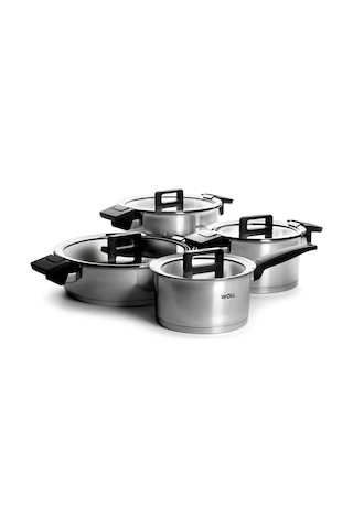 Woll Concept D-WOLLNCSET001 Çelik Tencere Seti 8 Parça