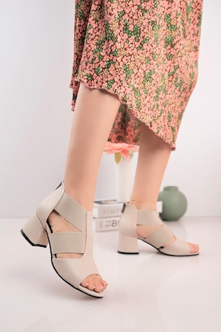 Nesil Shoes Conf 116 Ten Fermuarlı Yazlık Kadın Ayakkabı-ten Ten Rengi