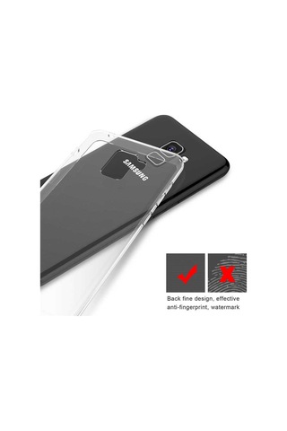 Samsung Uyumlu Galaxy A8 2018 Kılıf Şeffaf Silikon Hibrit Case Renksiz
