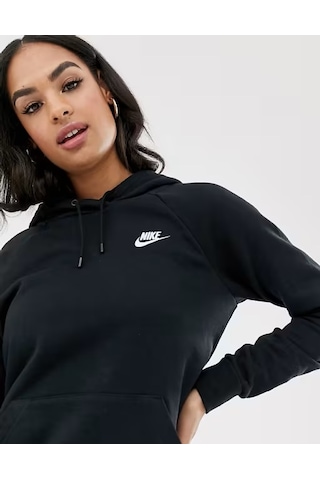 Nike Sportswear Essential Po Hoodie Kapüşonlu Sweatshirt Siyah