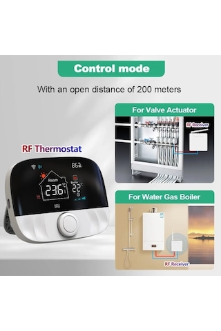 Onoffsmart Tuya Destekli Akıllı Wifi Rf 3 Amper Kombi Termostat