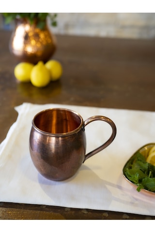 Bakır Kalaysız Tombul Kupa Oksitli Renk 2'li