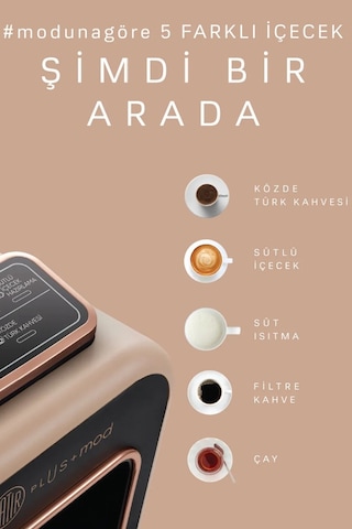 Karaca Hatır Plus Mod 5 In 1 Konuşan Kahve ve Çay Makinesi