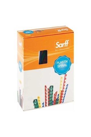 Teknomeda Sarff 51Mm.Beyaz Delux Plastik Spiral 50 Adet