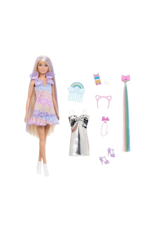 Nessiworld Jct72 Barbie Upuzun Muhteşem Saçlı Bebek - Saç Tasarım Oyun Seti Diğer