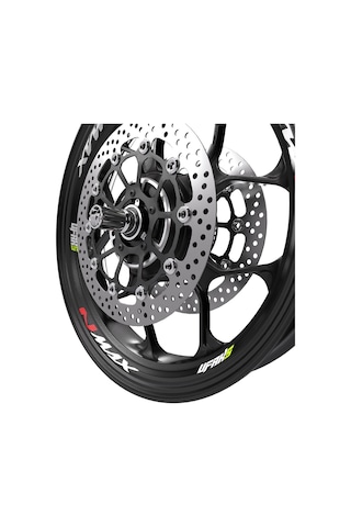 Yamaha Nmax Jant Sticker Fosforlu Kırmızı