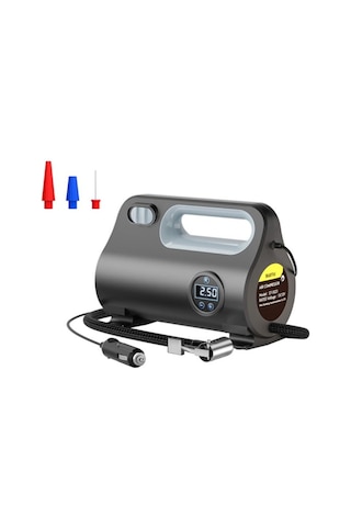 Zhltools St-5523 Led Işıklı Taşınabilir Hava Pompası Kompresör Araç Lastik Şişirme Makinesi