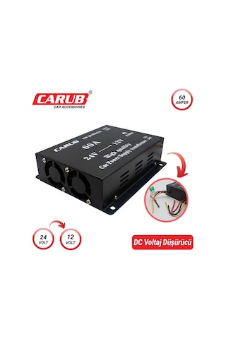 Carub Düşürücü 24v 12v Ta 60 Amper Carub Düşürücü 24v 12v Ta 60 Amper