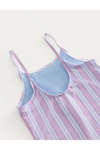 Marks & Spencer Çizgili Çocuk Mayo T74000095U Pembe