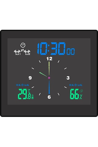 Jms Banyo Dijital Saat Su Geçirmez Sıcaklık Ve Nem Ölçer Termometre Higrometre Lcd Ekran