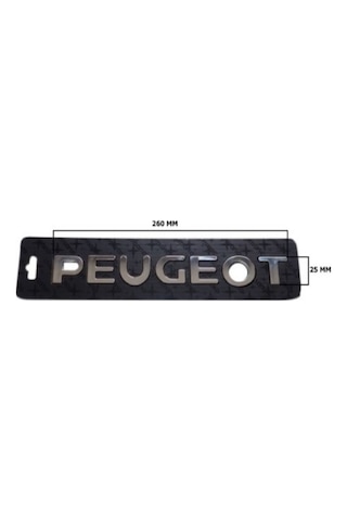 Bagaj Yazı Peugeot 307 ''peugeot'' Boy 260mm En 25mm