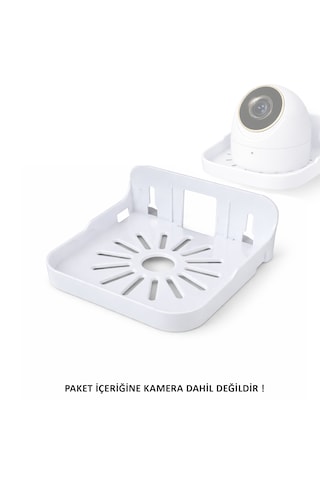 Microcase Sert Abs Plastik Yapışkanlı Duvara Monte Çok Amaçlı Kamera Standı Askılığı Al5456