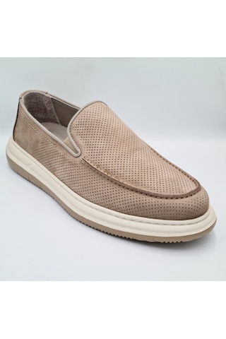 Greyder 64696 Vizon Nubuk Deri Erkek Casual Comfort Ayakkabı Vizon