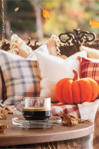 Lav Cozy Cam Espresso Fincan Seti 6 Kişilik 91 ml (6 Espresso Fincanı ,6 Fincan Tabağı)