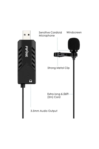 Fifine K053 USB Yaka Mikrofonu