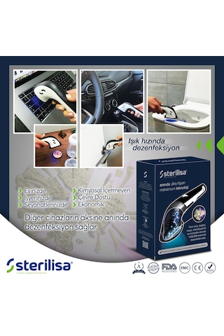 Sterilisa Mini Darbeli Uvc Sterilizasyon ve Dezenfeksiyon Cihazı
