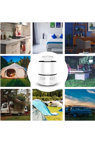 Maiyame Usb Güçlü Fiziksel Sivrisinek Öldürücü, Led Işık İle Çekici, İç Mekan Kullanımı, Beyaz Renk Beyaz