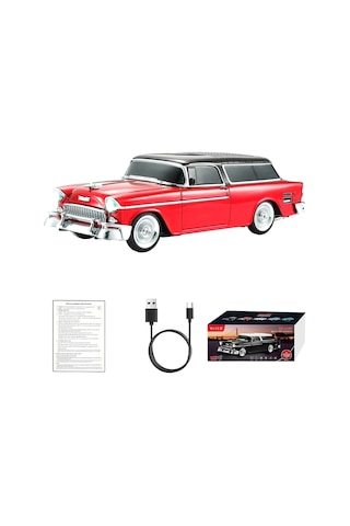Retro Klasik Araba Bluetooth Hoparlör Kablosuz Hd Ses Fm Radyo Yg-1955 5047
